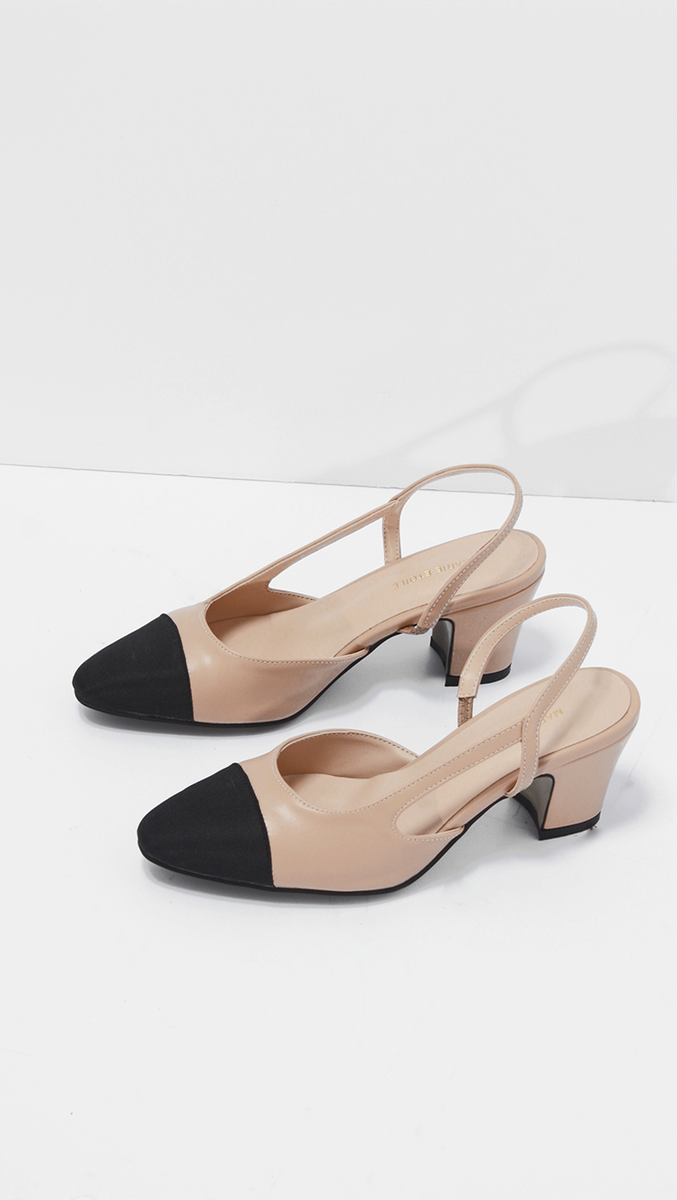 Two Tone Slingback Pumps L O I L