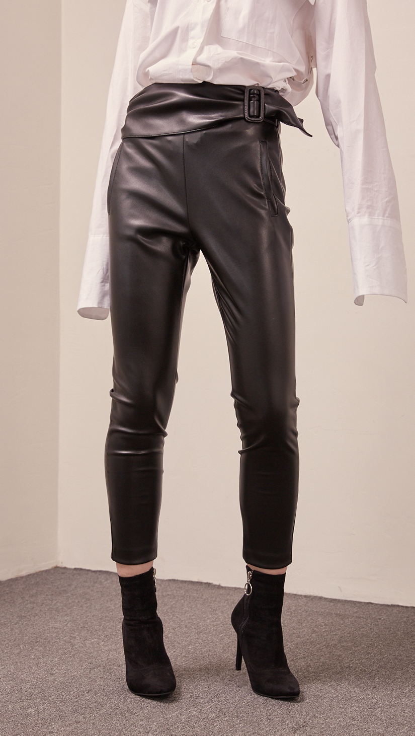Black Leather Flare Pants – Lenley's Boutique