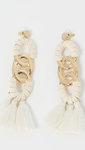 African mood lizzie fringe tassel earrings