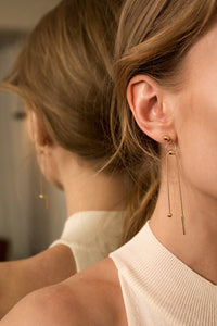 The Chrissie, a pair of drop earring. Post back. Sold as a set.